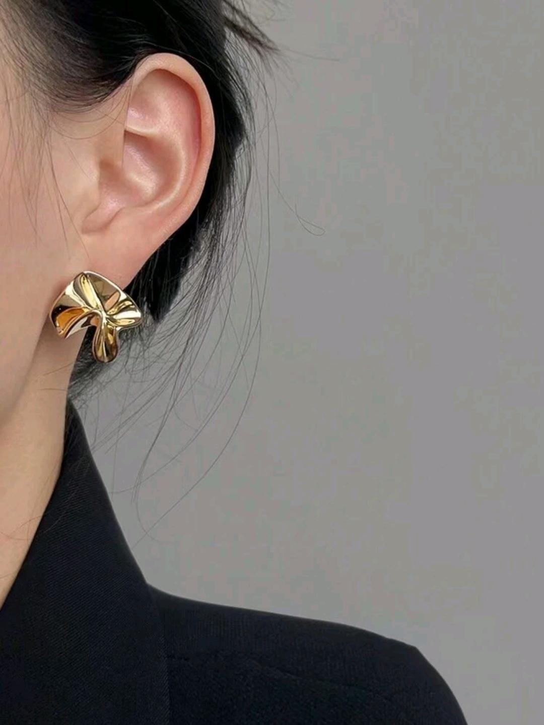 Pendientes de forma geométrica asimétrica
