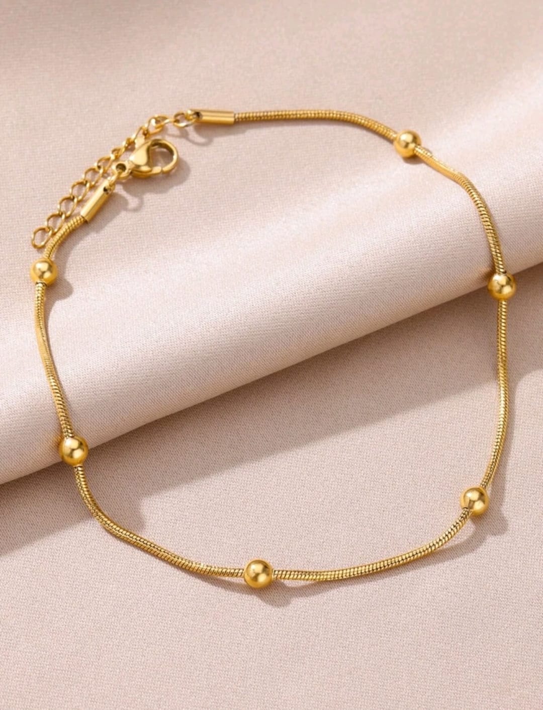 1 pieza Pulsera tobillera de cadena simple europeo y americano