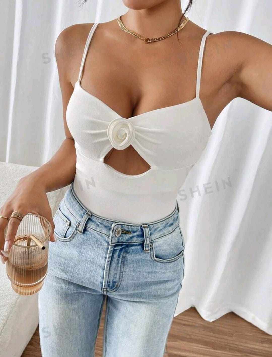 SHEIN Frenchy Parte superior de tirantes casual de verano