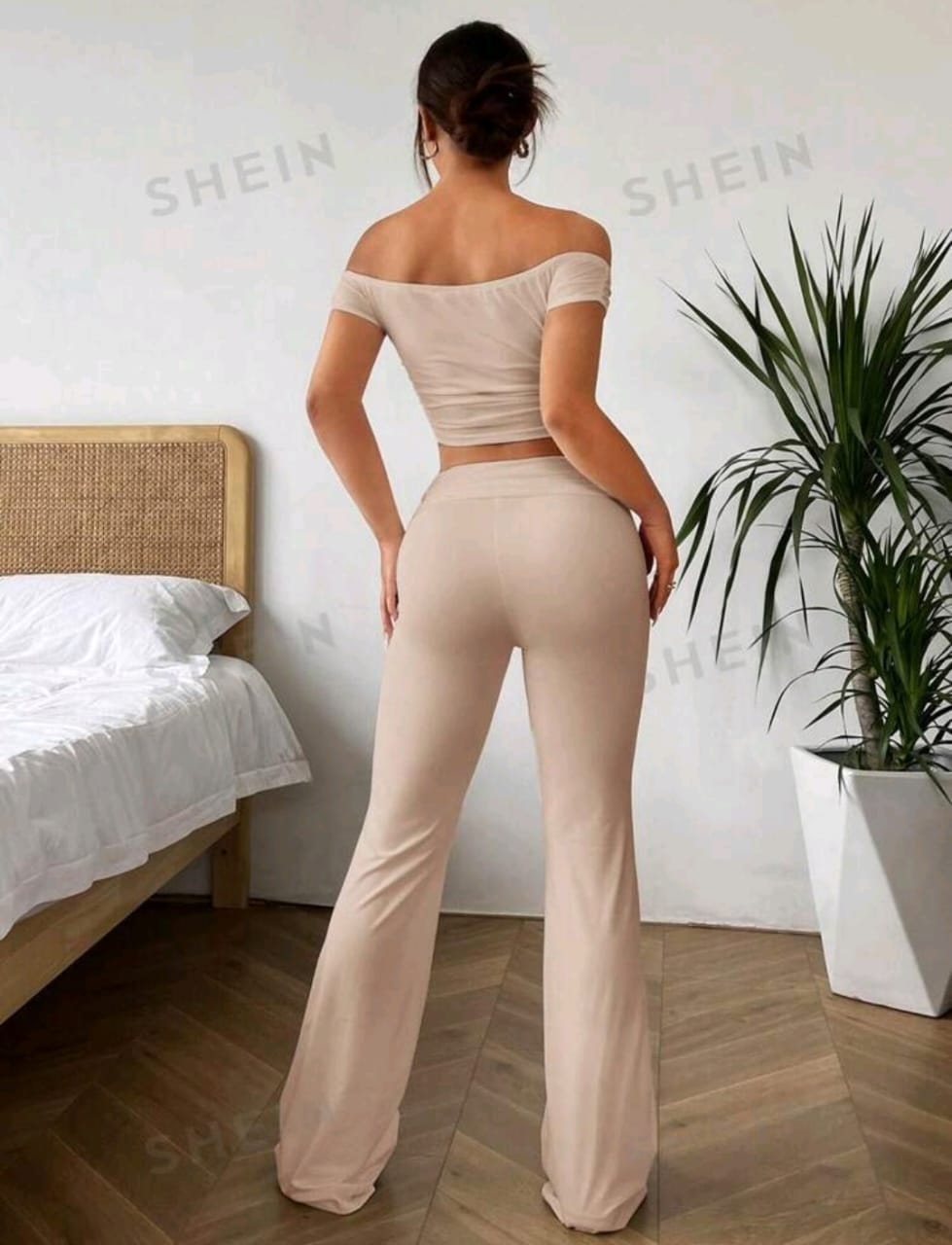 SHEIN EZwear Conjunto de 2 piezas casual compuesto