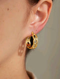 Pendientes de aro con diseño