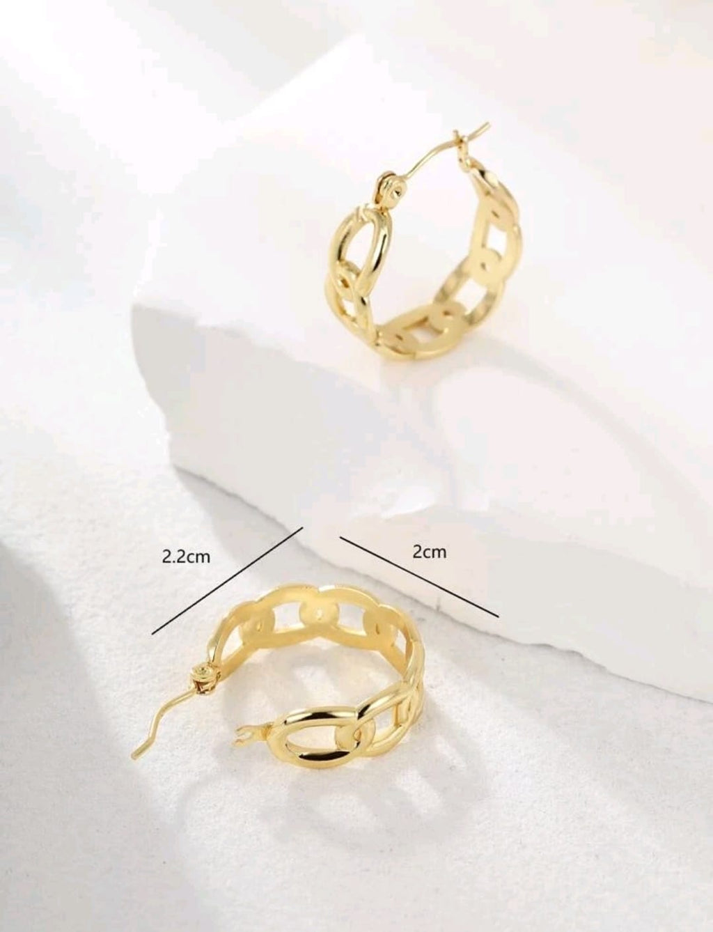 Pendientes de aro con diseño