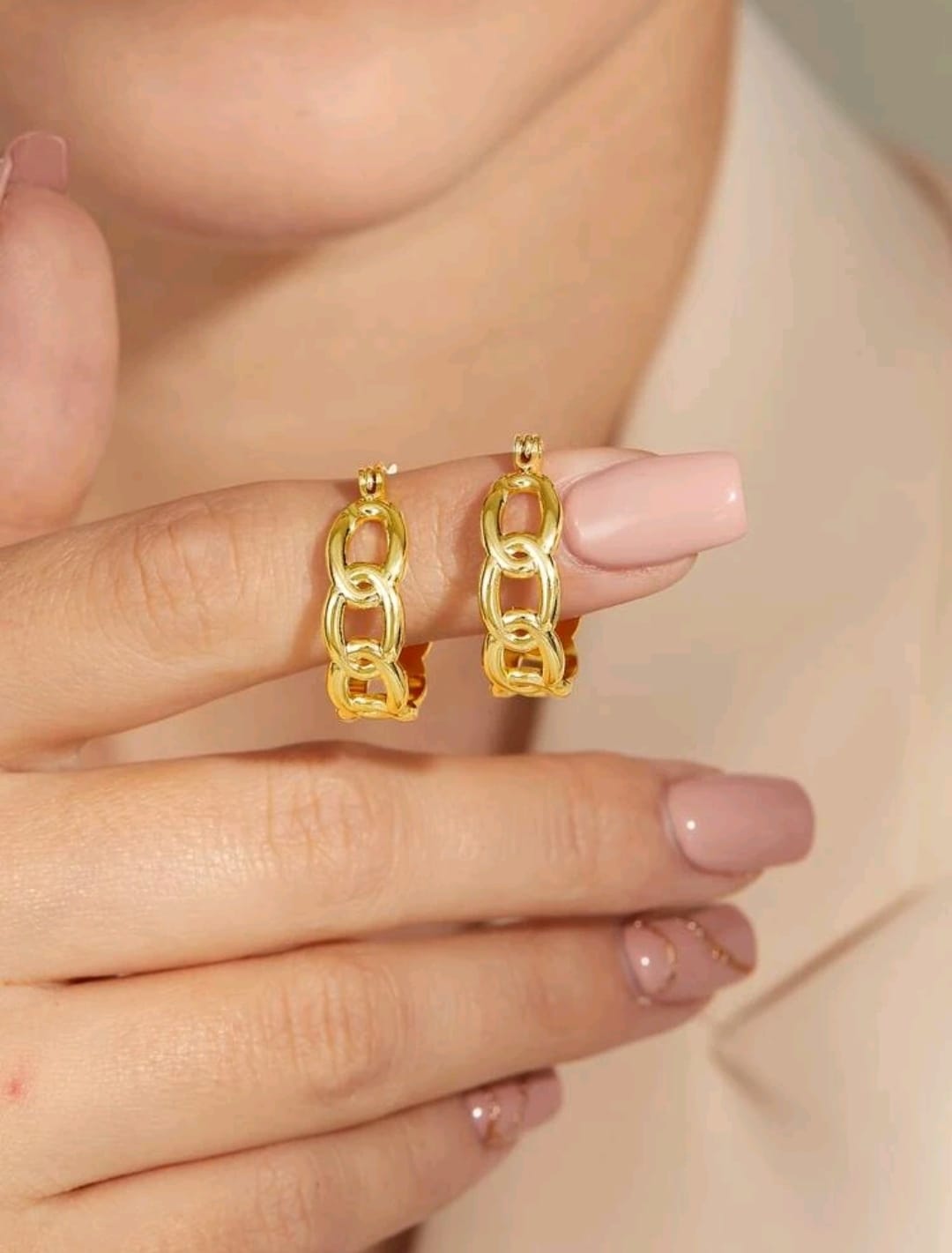 Pendientes de aro con diseño