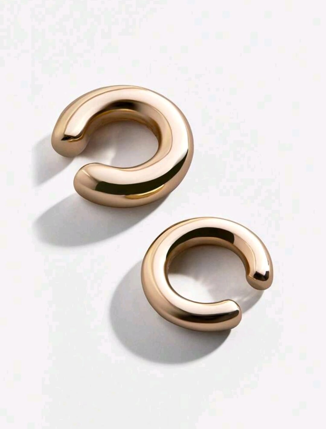 2 Piezas Cuff De Oreja Simple Y Elegante En Forma De C