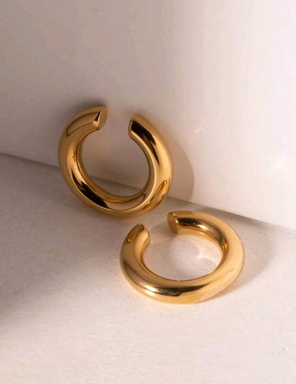 2 Piezas Cuff De Oreja Simple Y Elegante En Forma De C