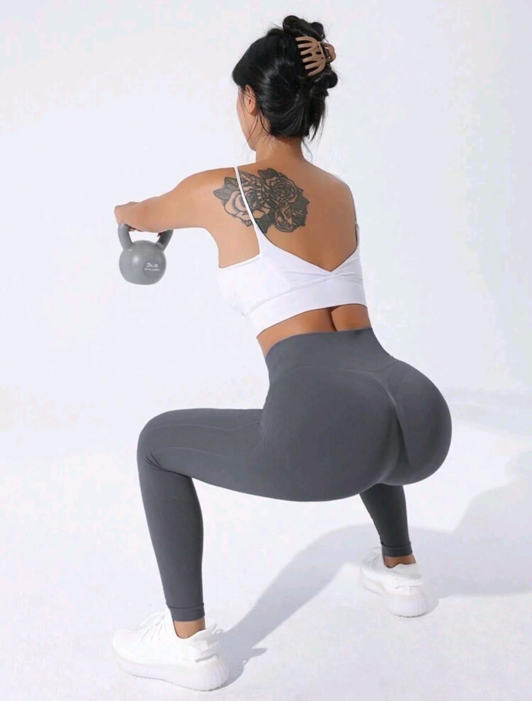 SHEIN Sport Studio Leggings deportivos sin costuras de alta elasticidad