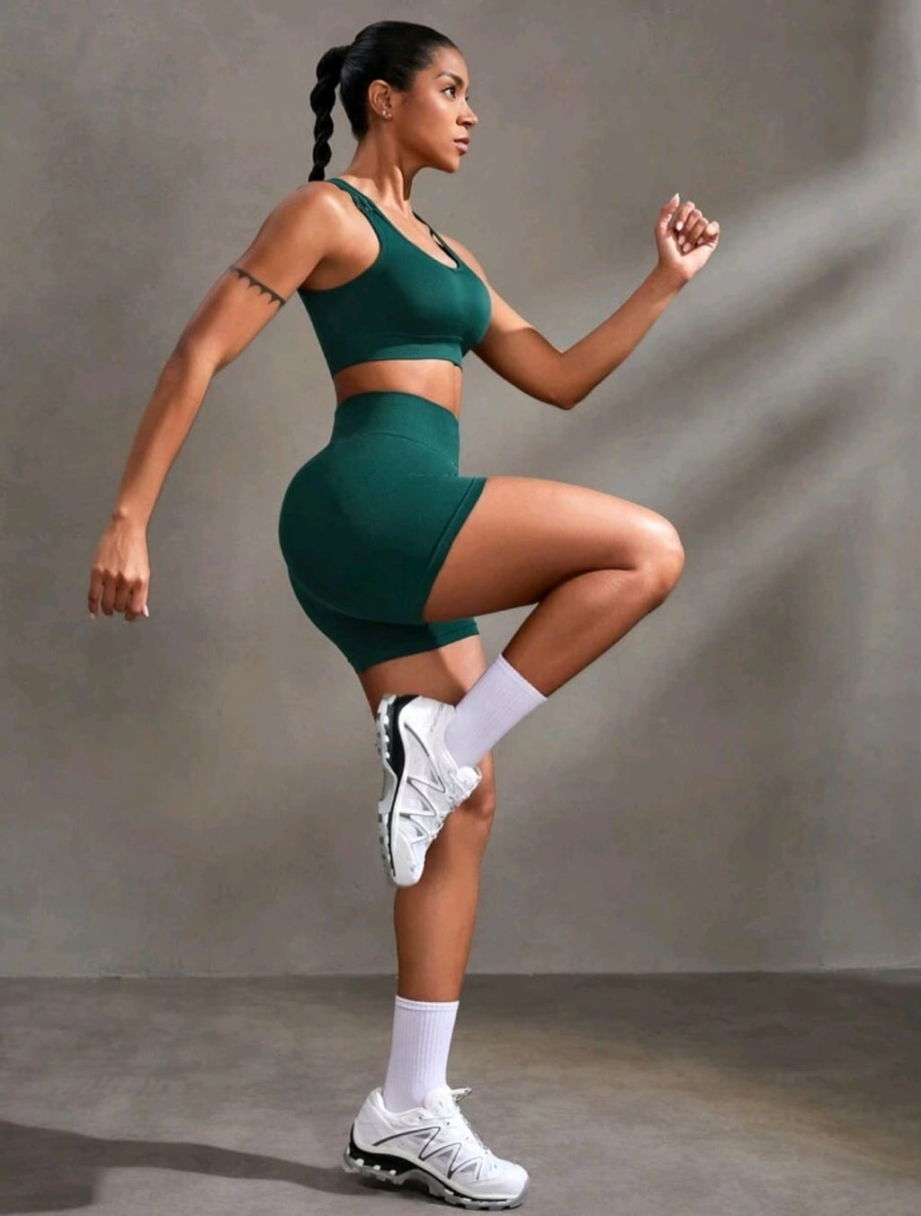Powerista Conjunto deportivo con top con banda ancha