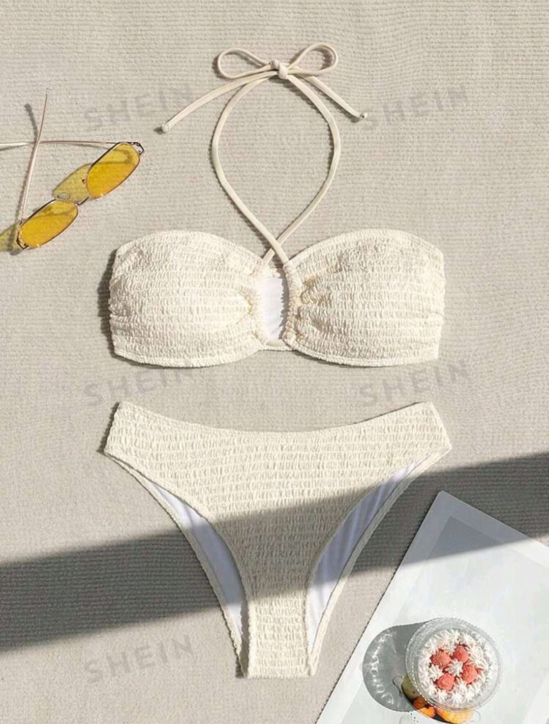 SHEIN Swim Conjunto De Bikini De Cuello Halter