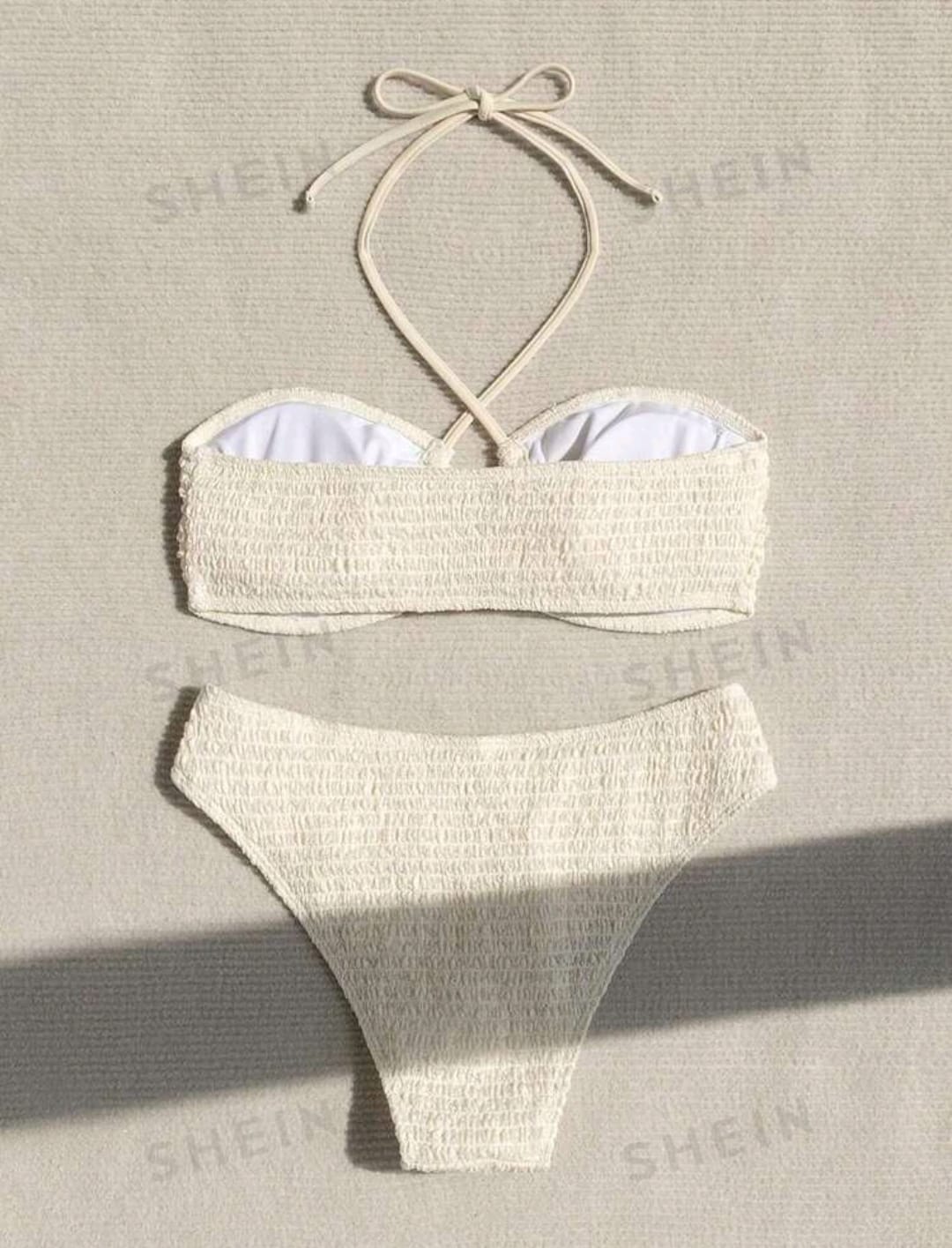 SHEIN Swim Conjunto De Bikini De Cuello Halter