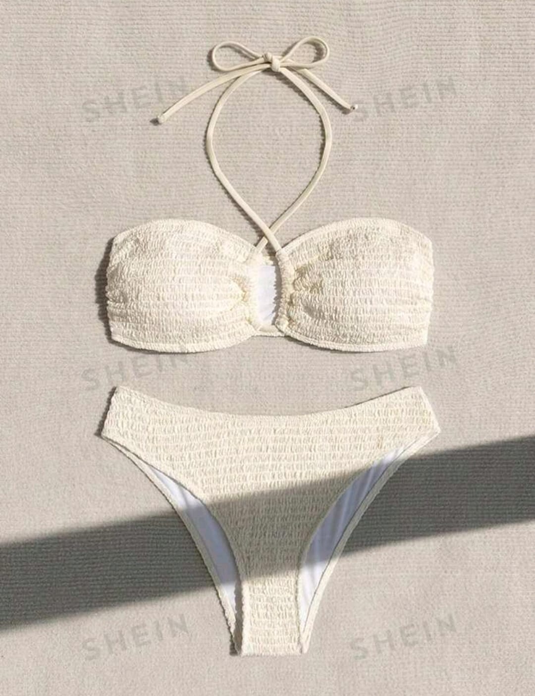 SHEIN Swim Conjunto De Bikini De Cuello Halter