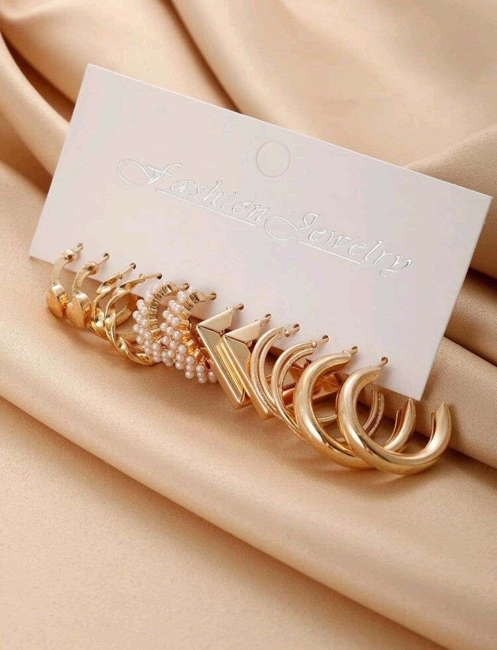 6 Pares/ Set Pendientes Decorados
