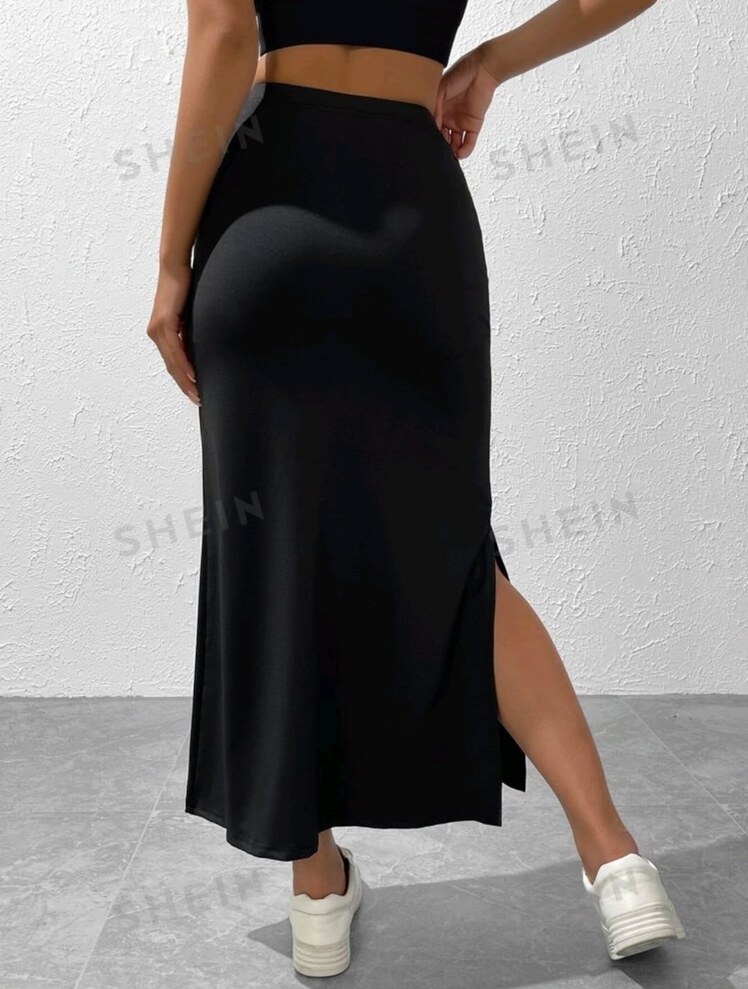 SHEIN EZwear Falda Hasta El Muslo