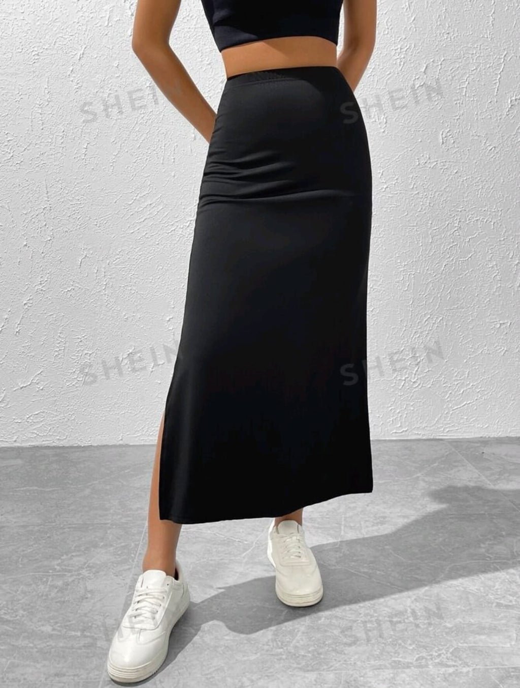 SHEIN EZwear Falda Hasta El Muslo