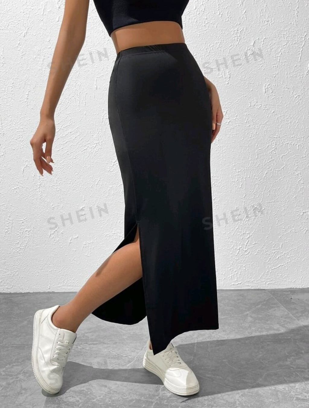 SHEIN EZwear Falda Hasta El Muslo