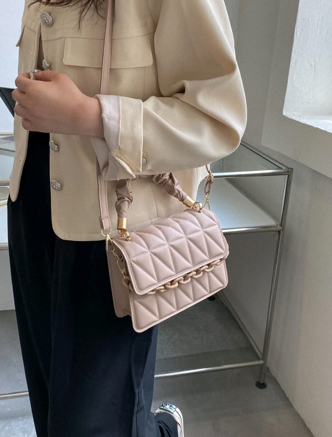 Bolso cuadrado, ligero, informal, de negocios