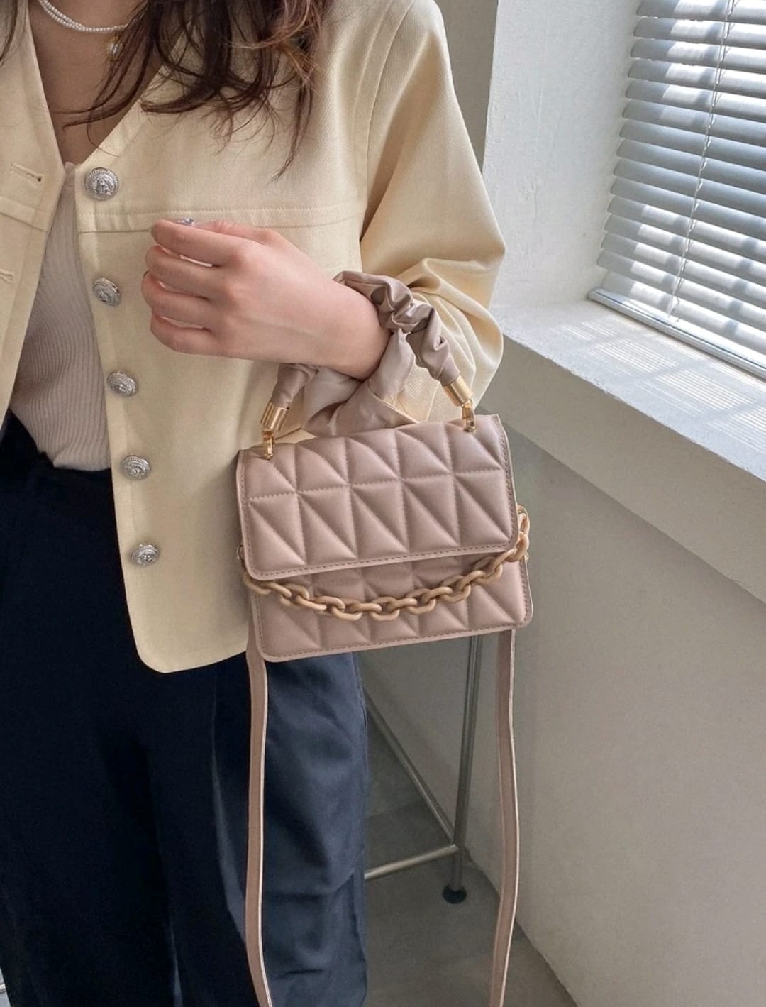 Bolso cuadrado, ligero, informal, de negocios
