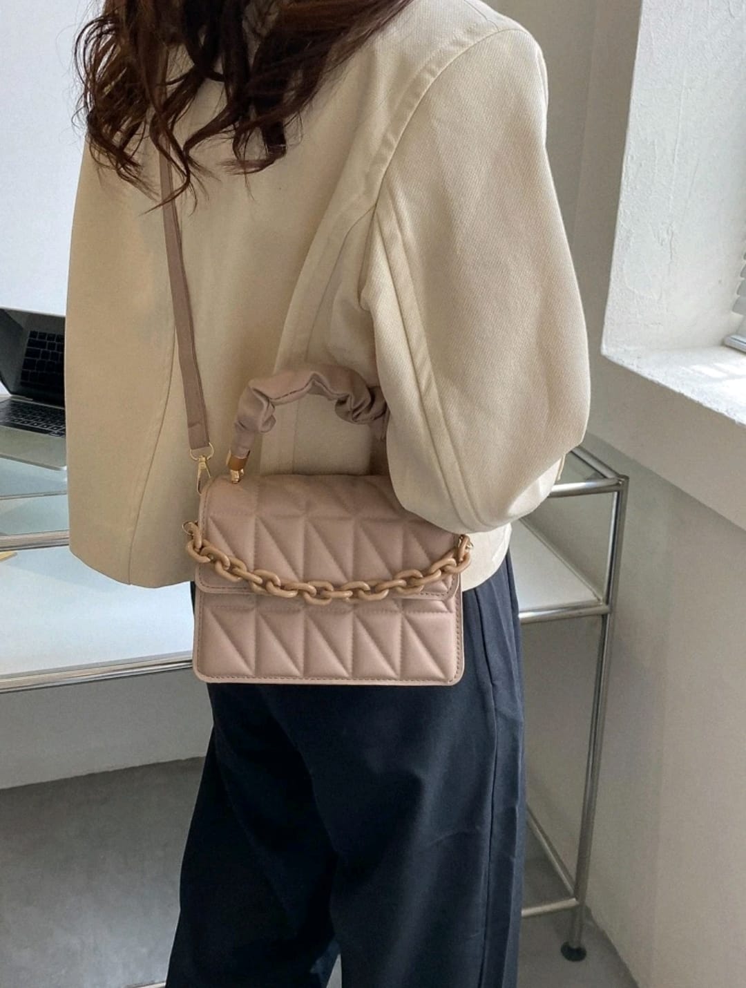 Bolso cuadrado, ligero, informal, de negocios