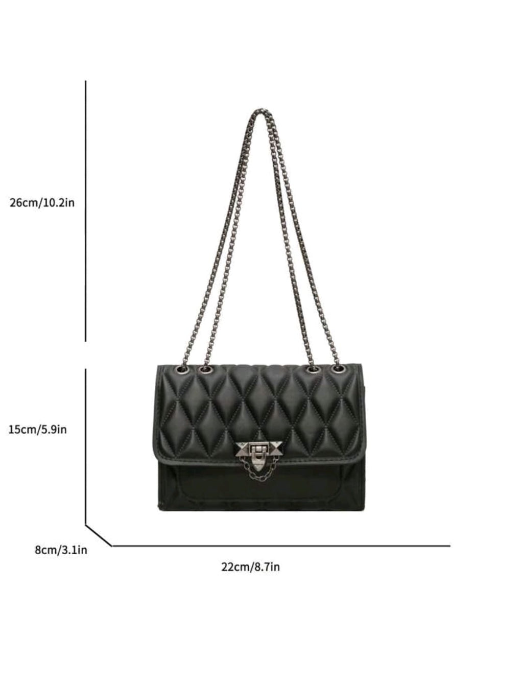 1 Pieza Bolsa Minimalista De Moda Con Diseño De Diamantes