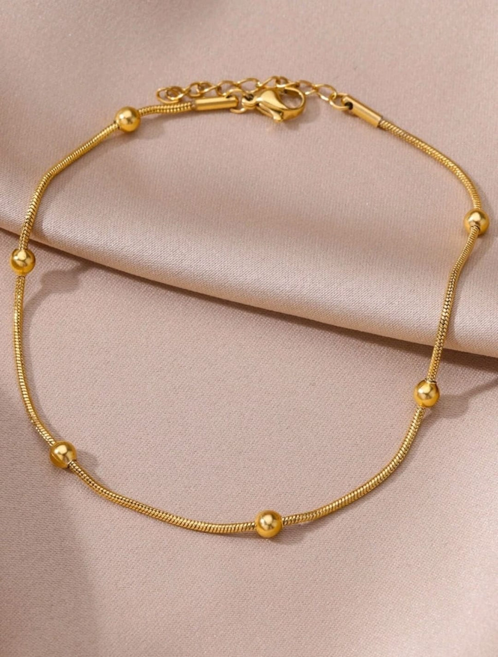 1 pieza Pulsera tobillera de cadena simple europeo y americano