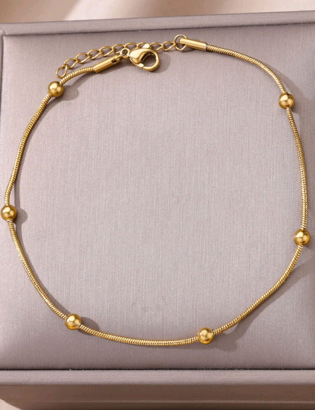 1 pieza Pulsera tobillera de cadena simple europeo y americano