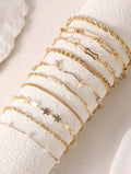 Set de 10 piezas de pulsera con de estrella