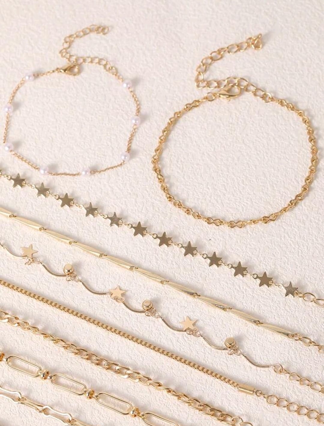 Set de 10 piezas de pulsera con de estrella