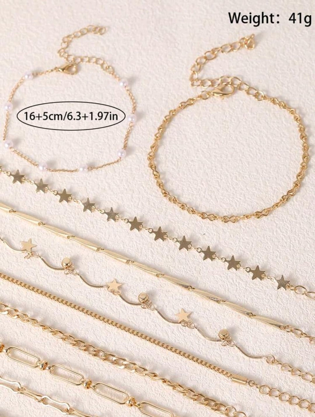 Set de 10 piezas de pulsera con de estrella