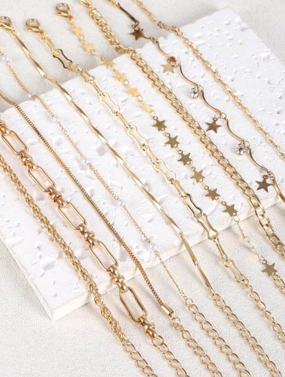 Set de 10 piezas de pulsera con de estrella
