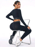 SHEIN Sport Conjunto deportivo de mujer para primavera y otoño