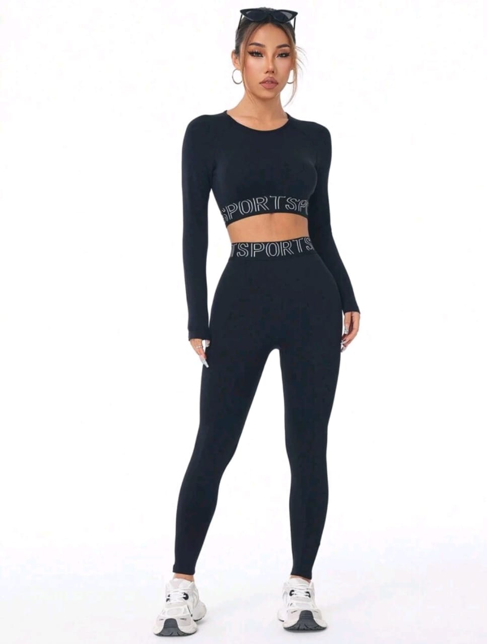 SHEIN Sport Conjunto deportivo de mujer para primavera y otoño