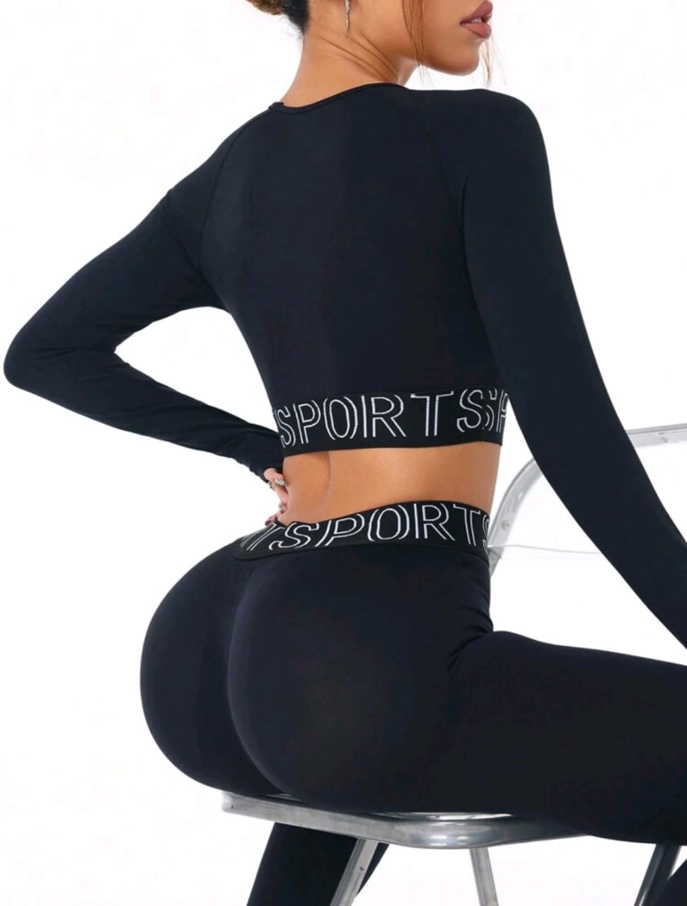 SHEIN Sport Conjunto deportivo de mujer para primavera y otoño