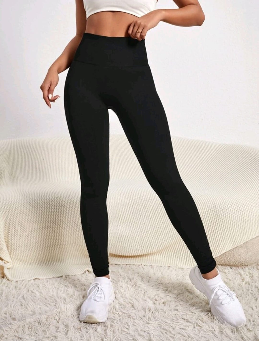 SHEIN Sport Studio Leggings De Yoga Sin Costuras De Alta Elasticidad Con Control De Abdomen Para Gimnasio
