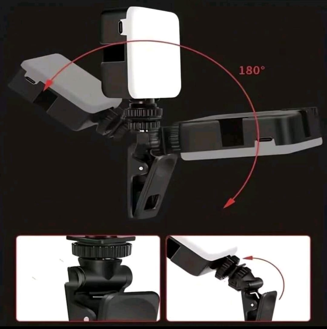 1 pieza portátil Anillo de luz para móvil con Clip