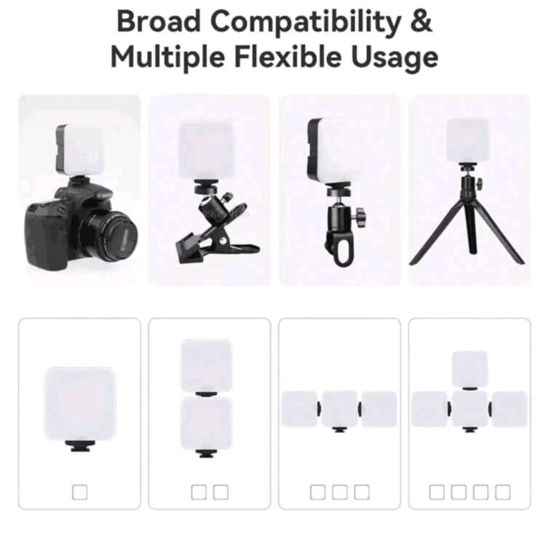 1 pieza portátil Anillo de luz para móvil con Clip