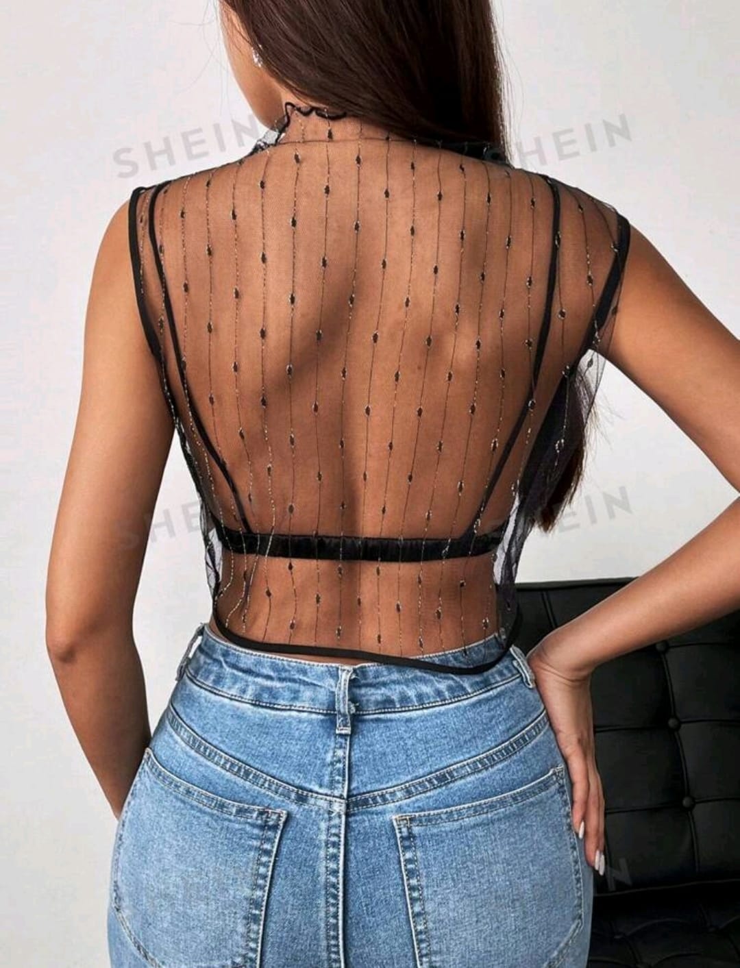 SHEIN Privé Top Transparente