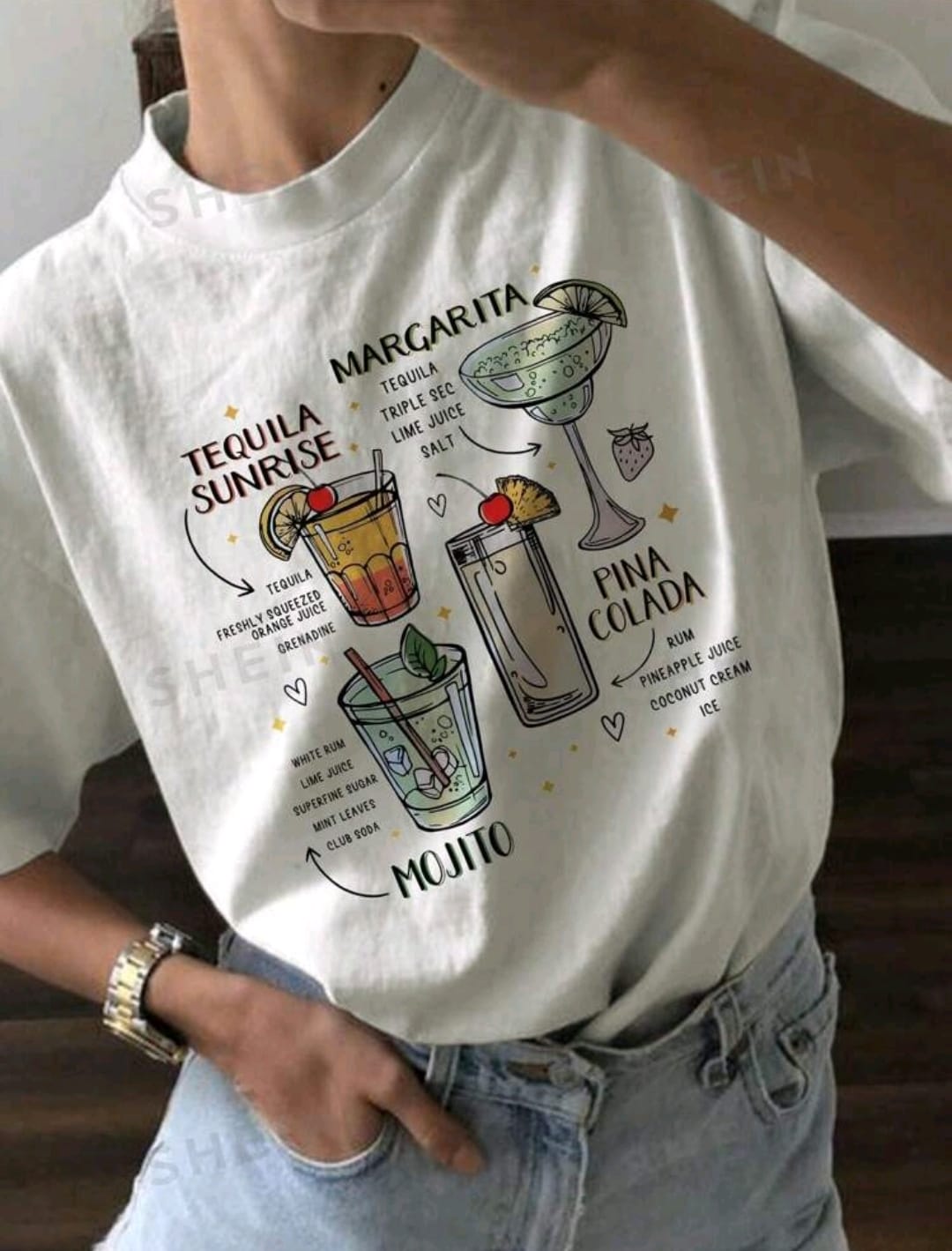 INAWLY Camiseta de manga corta con gráfico