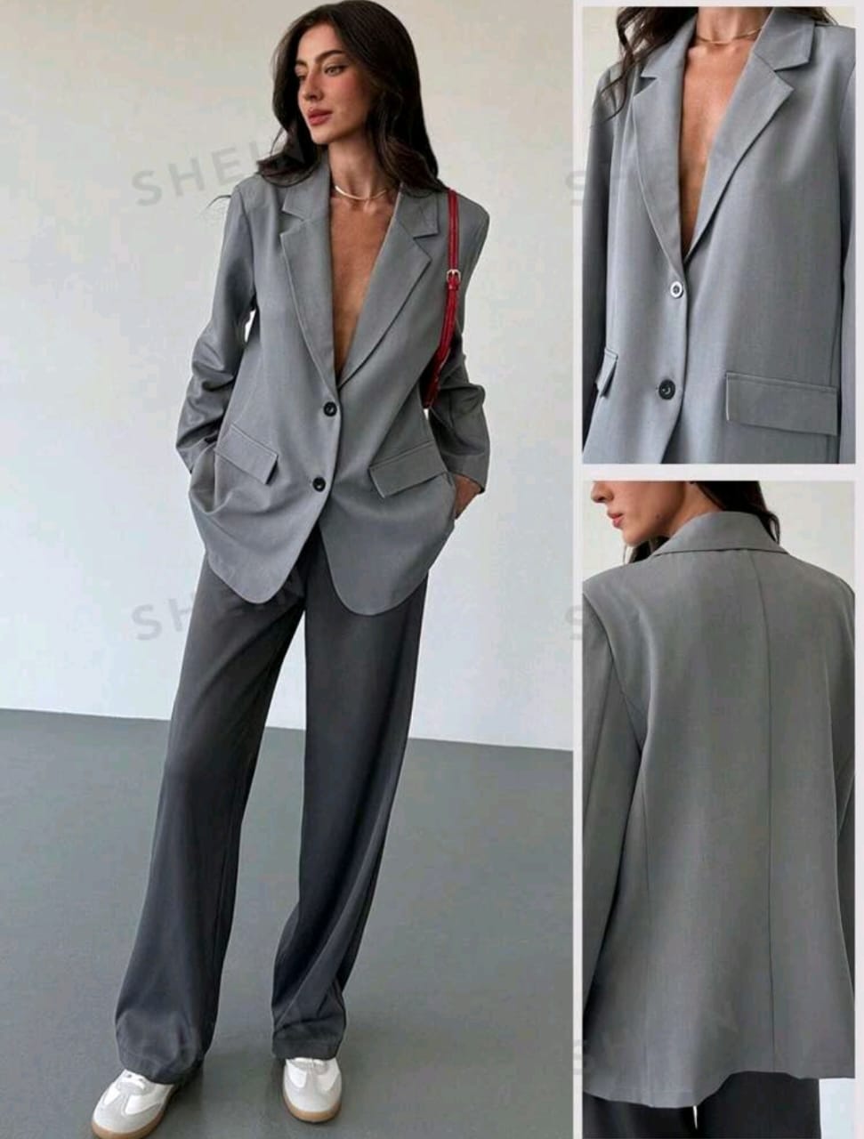Aloruh Chaqueta de blazer oversize