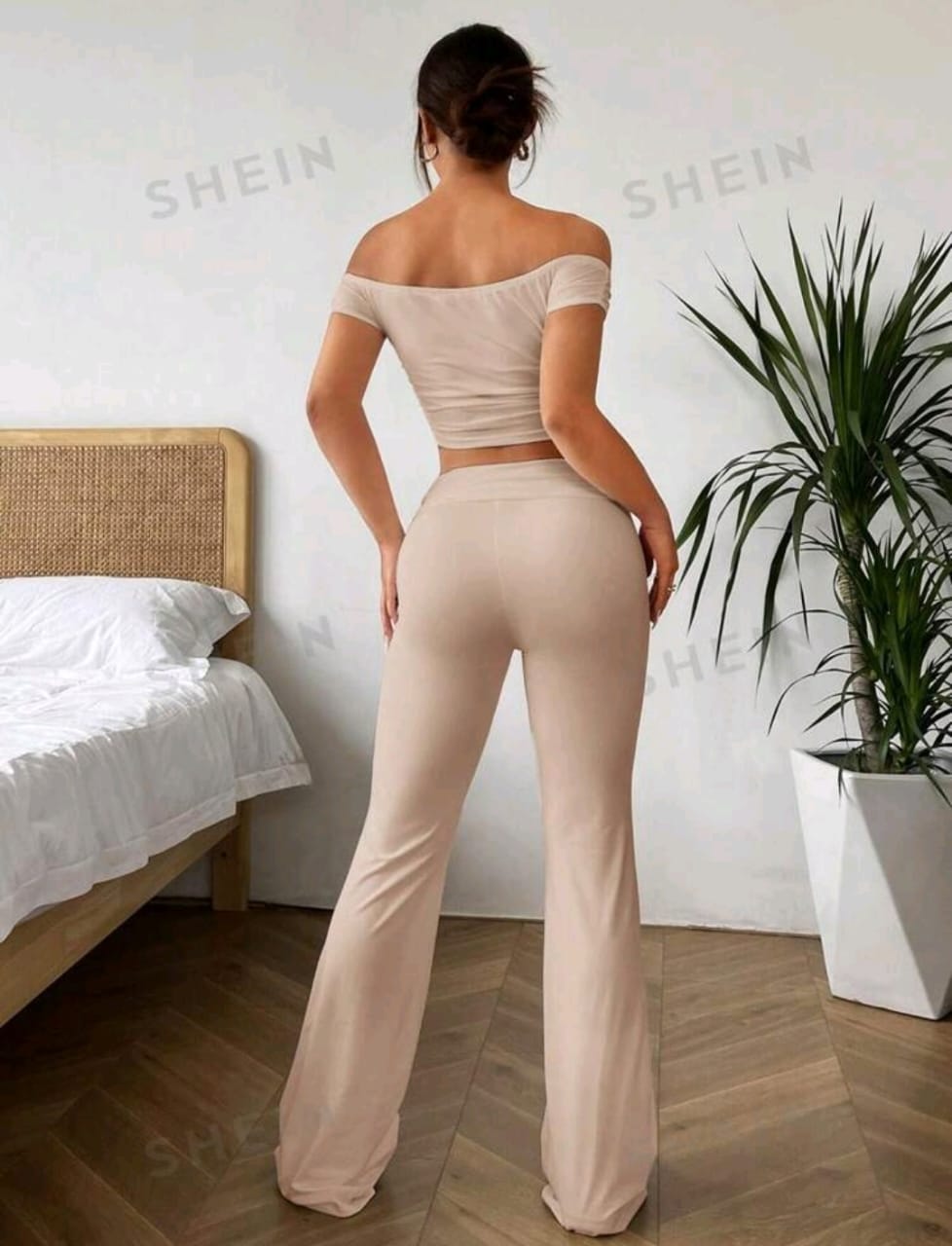 SHEIN EZwear Conjunto de 2 piezas casual compuesto