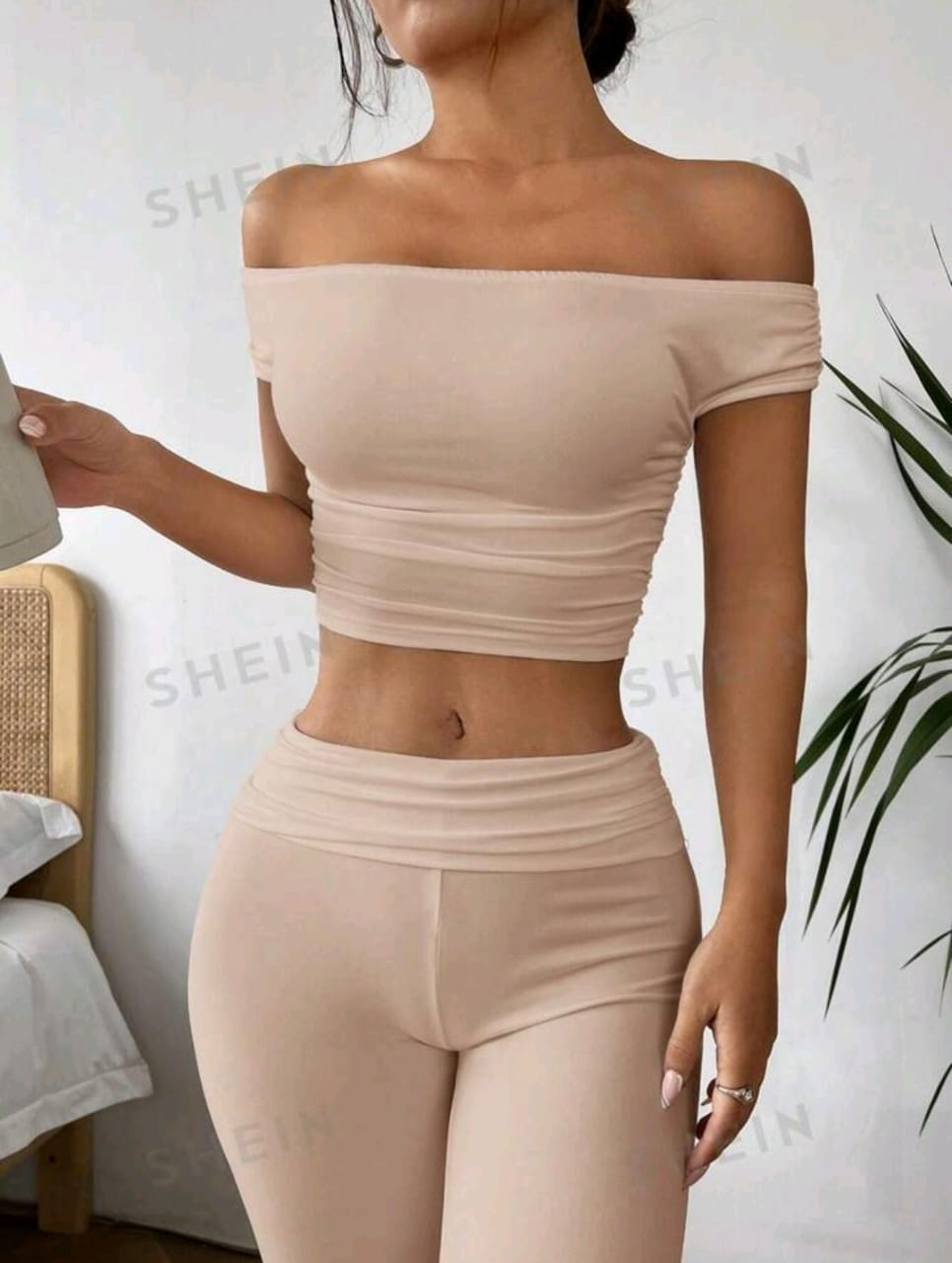 SHEIN EZwear Conjunto de 2 piezas casual compuesto