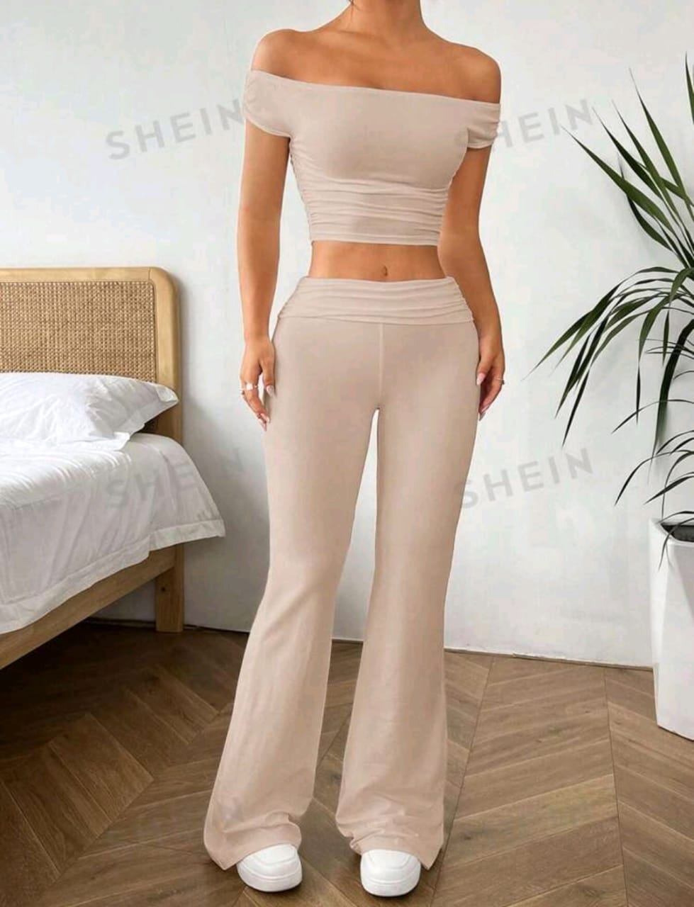 SHEIN EZwear Conjunto de 2 piezas casual compuesto