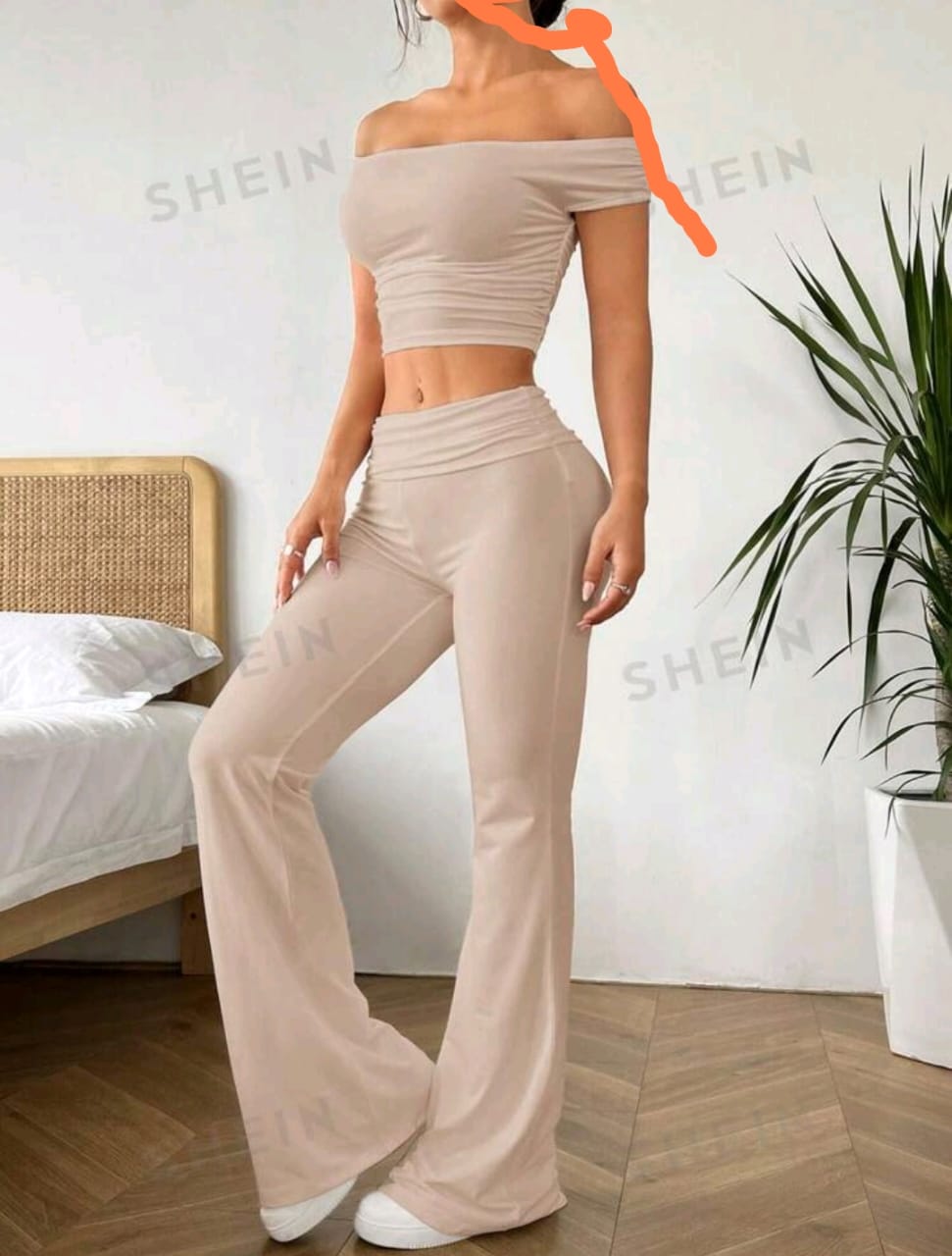 SHEIN EZwear Conjunto de 2 piezas casual compuesto